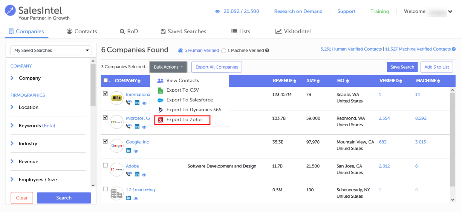 zoho creator import sql data