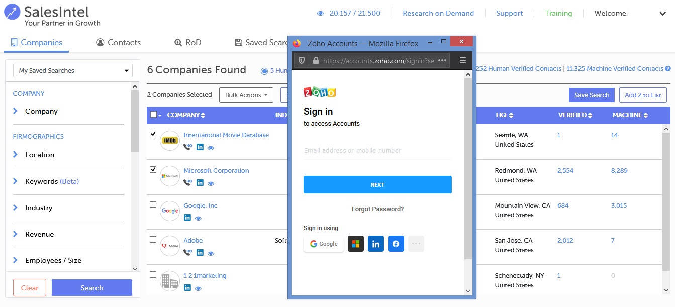 zoho creator import sql data